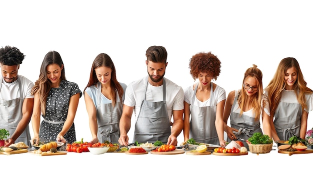 Zespół przy stole w kuchni